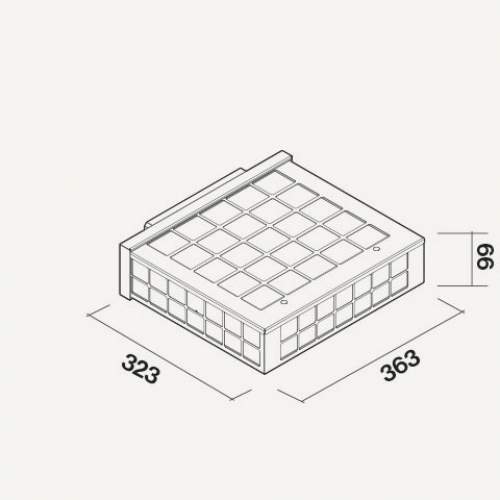 Falmec Umluftbox mit Zeolith für Sintesi/Quantum/Downdraft