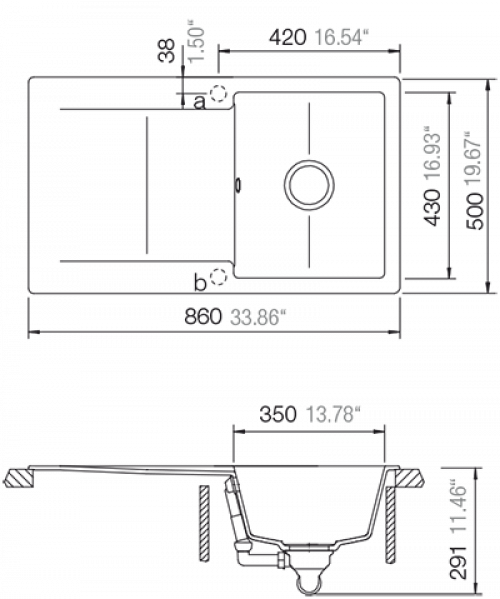 SW24 - Schock Epure D-100 (EPUD100A) - Maßzeichnung