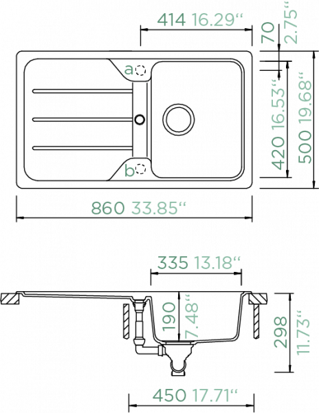 SW24 - Schock Formhaus D-100A (FOMD100A) - Maßzeichnung